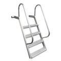 4 Step Wet Steps Dock Ladders, All Welded, 24" Rung Width