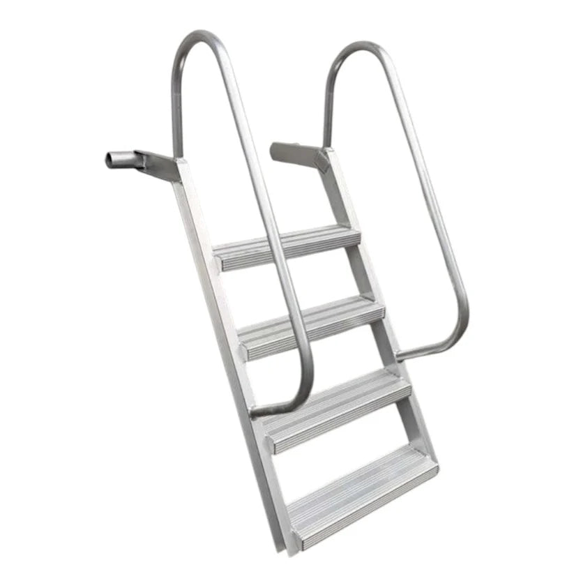 4 Step Wet Steps Dock Ladders, All Welded, 24" Rung Width-1