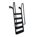 5-Step Wet Steps Dock Ladder – Hammered Black Powder Coat Finish (BOXED)