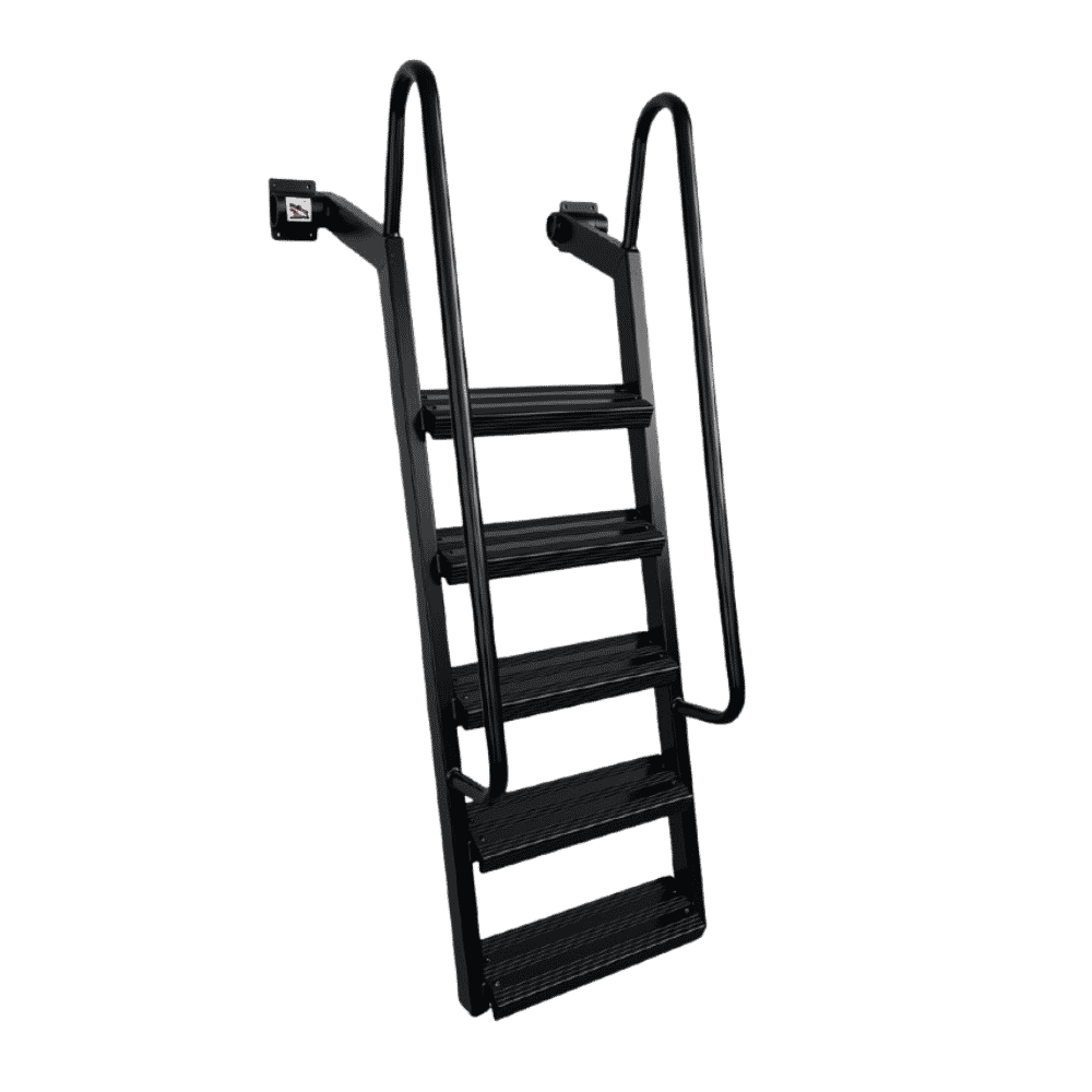 5-Step Wet Steps Dock Ladder – Hammered Copper Vein Powder Coat (BOXED)