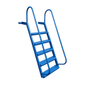 5-Step Wet Steps Dock Ladder – Blue Powder Coat Finish (WELDED)