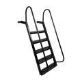 5-Step Wet Steps Dock Ladder – Hammered Silver Vein Finish (WELDED)