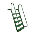 5-Step Wet Steps Dock Ladder – Hunter Green Powder Coat Finish (WELDED)