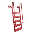 5-Step Wet Steps Dock Ladder – Solid Red Powder Coat Finish (BOXED)