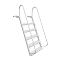 5-Step Wet Steps Dock Ladder – White Powder Coat Finish (WELDED)