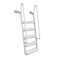 5-Step Wet Steps Dock Ladder – White Powder Coat Finish (BOXED)