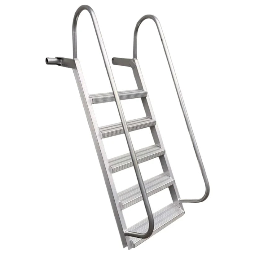 5 Step Wet Steps Dock Ladders, All Welded, 24" Rung Width-1