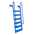 6-Step Wet Steps Dock Ladder – Blue Powder Coat Finish (BOXED)