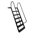 6-Step Wet Steps Dock Ladder – Hammered Black Powder Coat Finish (WELDED)