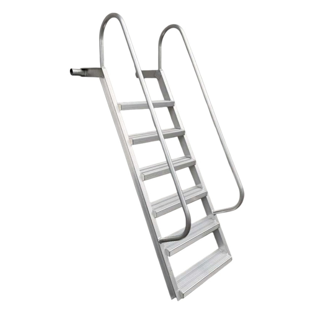 6 Step Wet Steps Dock Ladders, All Welded, 24" Rung Width
