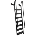 7-Step Wet Steps Dock Ladder – Hammered Silver Vein Powder Coat Finish (BOXED)