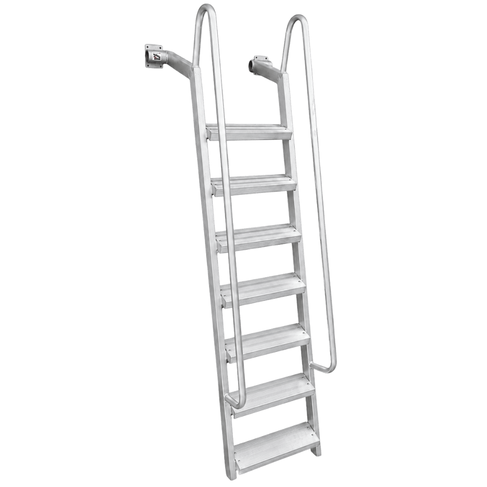 7-Step Wet Steps Dock Ladder – Clear Coat Powder Finish (BOXED)