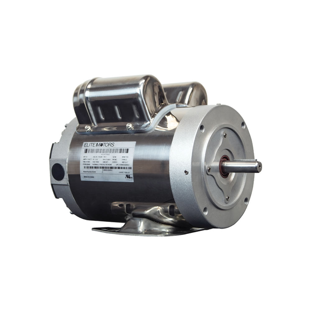 Elite 1.5 HP Stainless Steel TENV Lift Motor, 56 Frame, with Base
