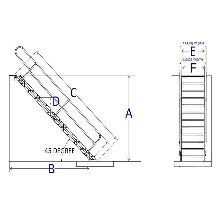 Alumistair 17 Step Aluminum Stairs-3
