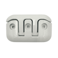8 in. Aluminum Flip-Up Cleat, WHITE