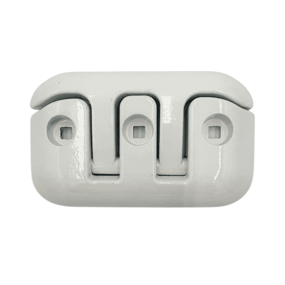 8 in. Aluminum Flip-Up Cleat, WHITE