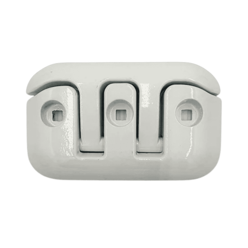 8 in. Aluminum Flip-Up Cleat, WHITE-1