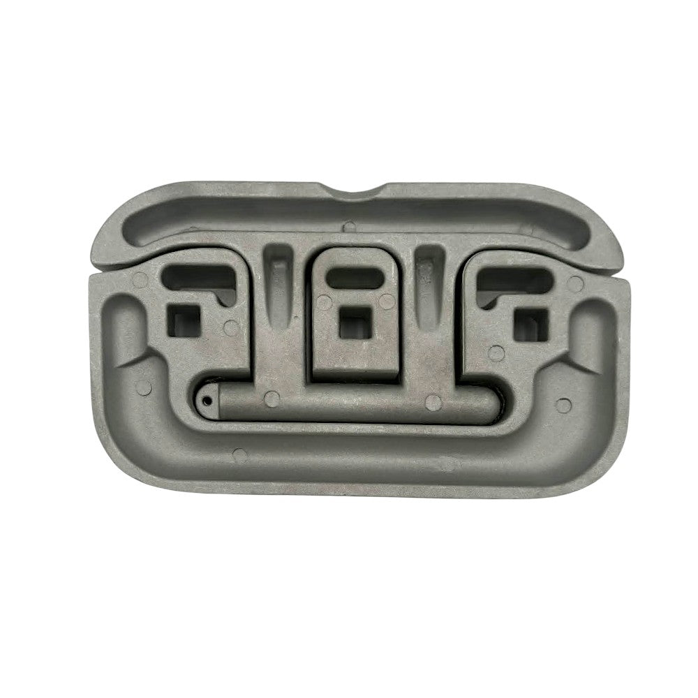 8 in. Aluminum Flip-Up Cleat, BRUSHED