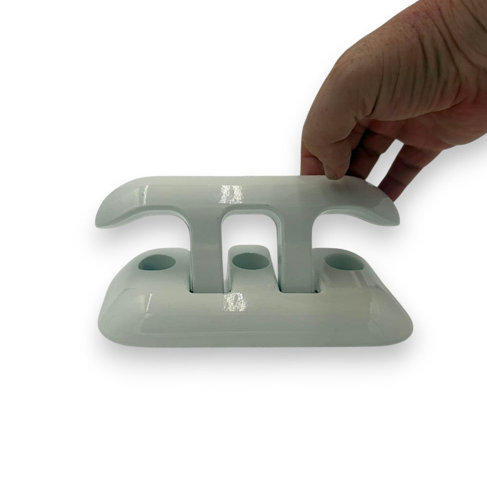 8 in. Aluminum Flip-Up Cleat, WHITE-4