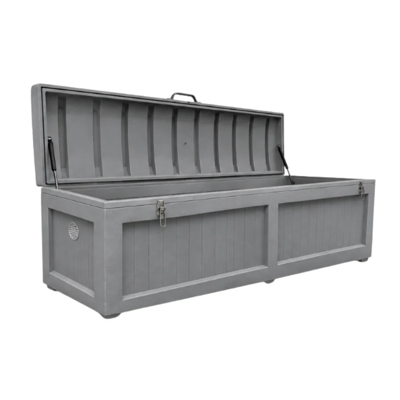 Dock Box Solid Gray 84" x 24" x 28"