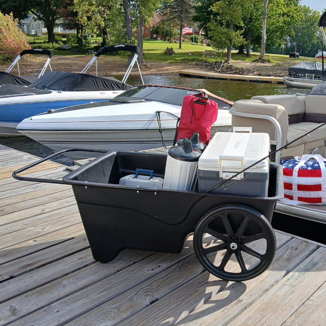 Heavy-Duty Dock Cart with Solid Tires (Beach Wagon)-5