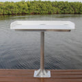 39" Deluxe Fish Cleaning Table, Single Pedestal