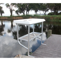 40'' Deluxe Fish Cleaning Table, 2-Leg, Aluminum