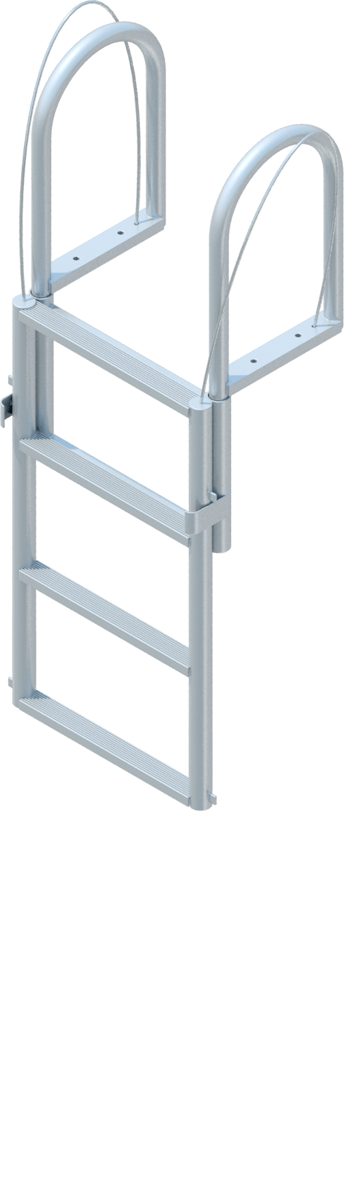 4 Step Floating Dock Lift Ladder with 2" Standard Steps