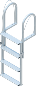 4 Step Floating Dock Lift Ladder with 3-1/2" Wide Steps