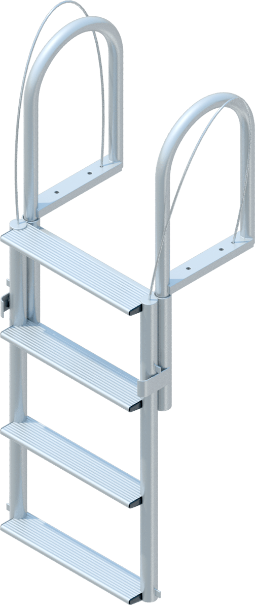 4 Step Floating Dock Lift Ladder with 3-1/2" Wide Steps-1