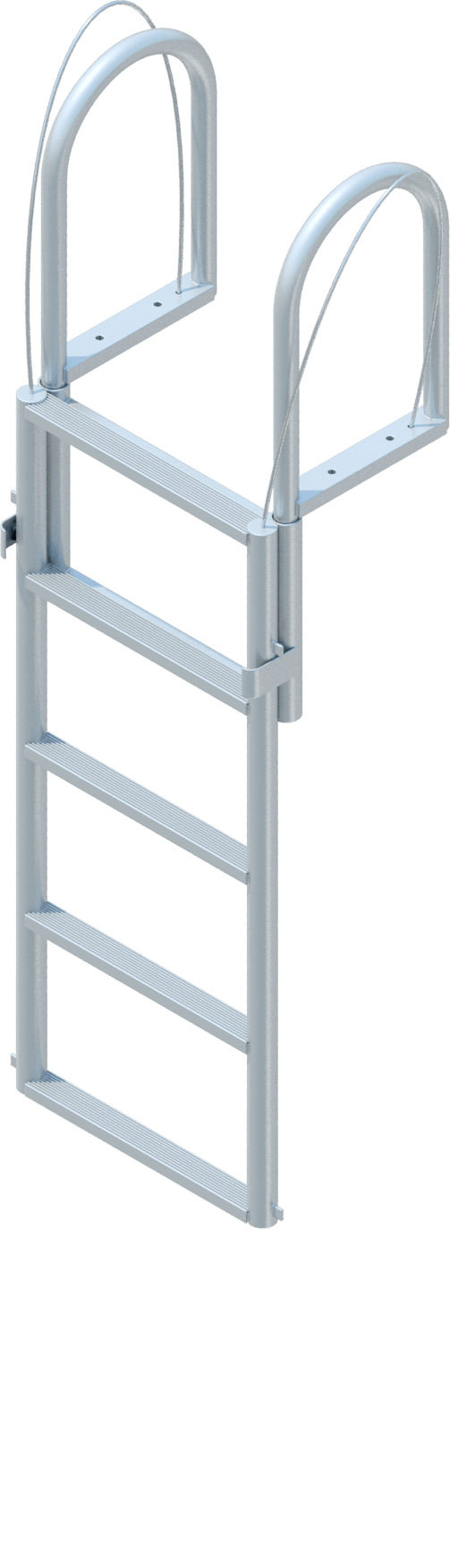5-Step Floating Dock Lift Ladder, 2" Standard Steps-1