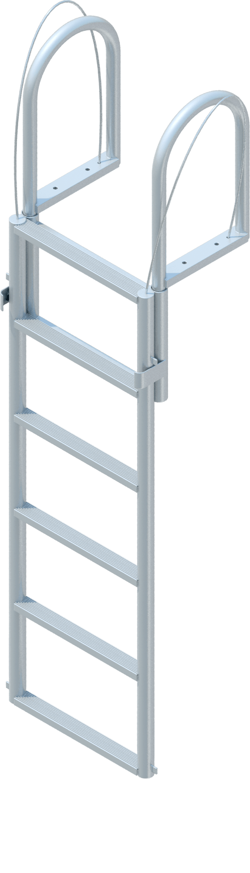 6 Step Floating Dock Lift Ladder with 2" Standard Steps-1