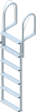 6 Step Floating Dock Lift Ladder with 3-1/2" Wide Steps