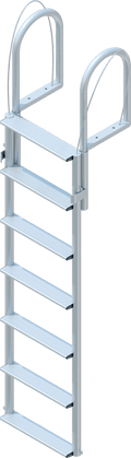 7 Step Floating Dock Lift Ladder with 3-1/2" Wide Steps