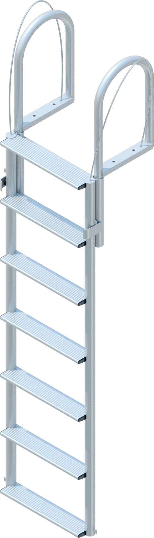 7 Step Floating Dock Lift Ladder with 3-1/2" Wide Steps-1