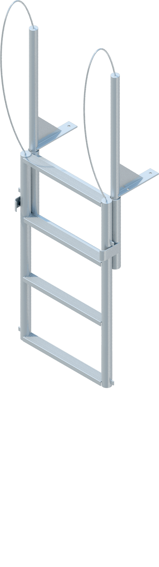 4 Step Finger Pier Lift Ladder with 2" Standard Steps-1