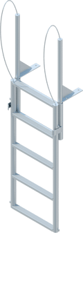 5 Step Finger Pier Lift Ladder with 2" Standard Steps