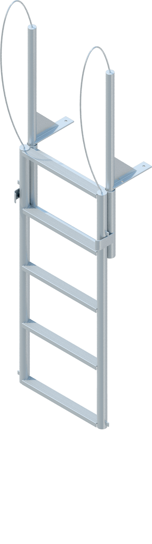 5 Step Finger Pier Lift Ladder with 2" Standard Steps-1