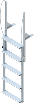 5 Step Finger Pier Lift Ladder with 3-1/2" Wide Steps