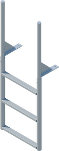 3 Step Finger Pier Straight Ladder with 2" Standard Steps