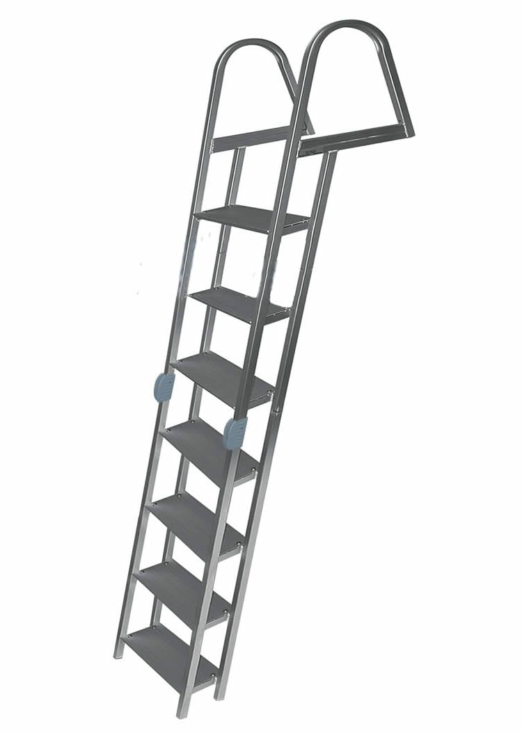 7 Step Folding Angled Dock Ladders-1