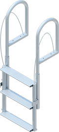 3 Step Lift Ladder with 3-1/2" Wide Steps