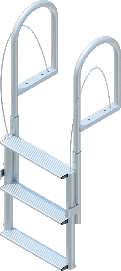 3 Step Lift Ladder with 3-1/2" Wide Steps
