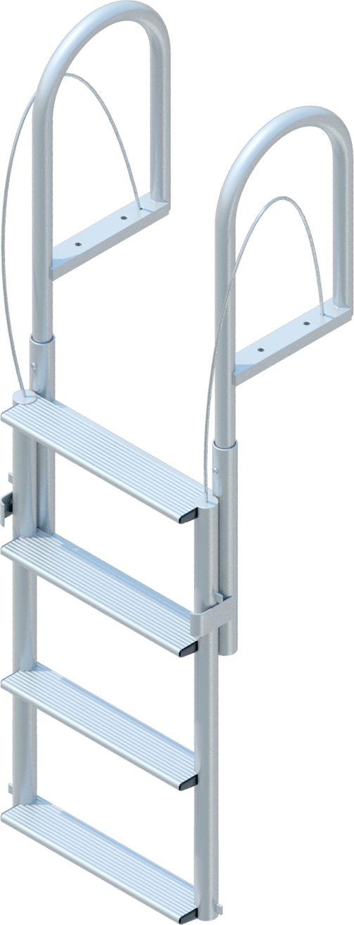 4 Step Lift Ladder with 3-1/2" Wide Steps-1
