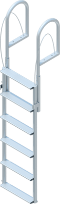 6 Step Lift Ladder with 3-1/2" Wide Steps