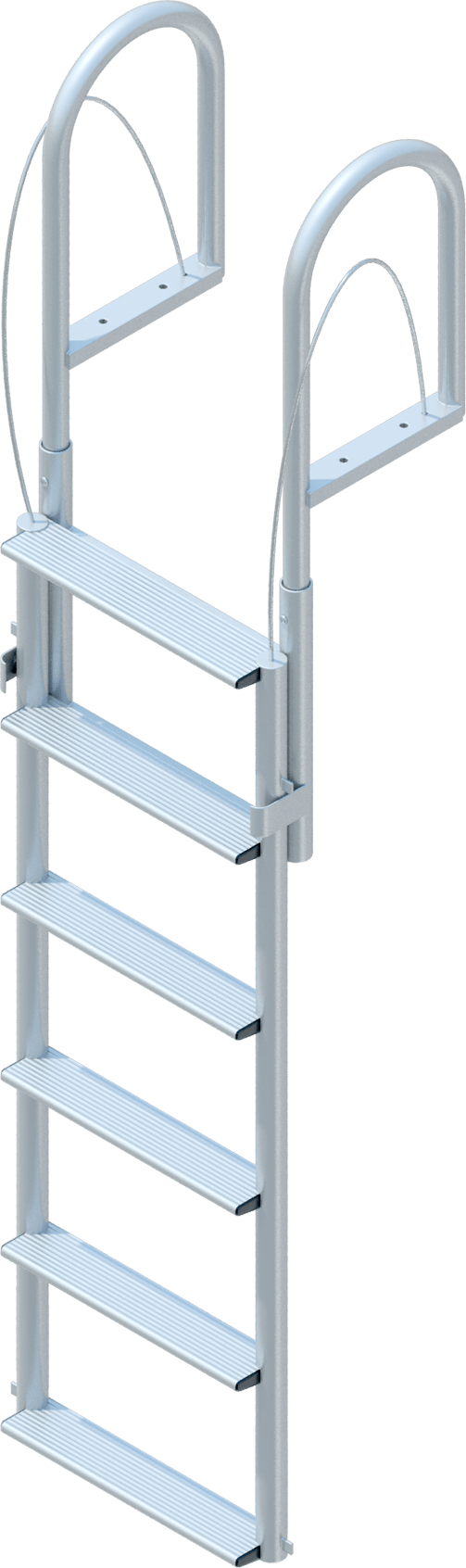 6 Step Lift Ladder with 3-1/2" Wide Steps