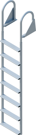 7 Step Swing Ladder with 3-1/2" Wide Steps