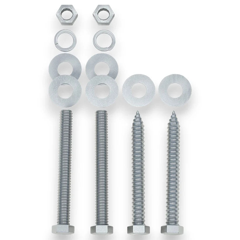 Combo Stainless Steel Thru Bolt / Lag Bolt Mounting Hardware Kit