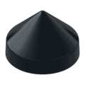 6-1/2" Black, Cone, Round, Piling Cap