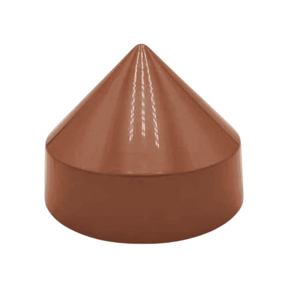 10" Copper Round Coned Piling Cap